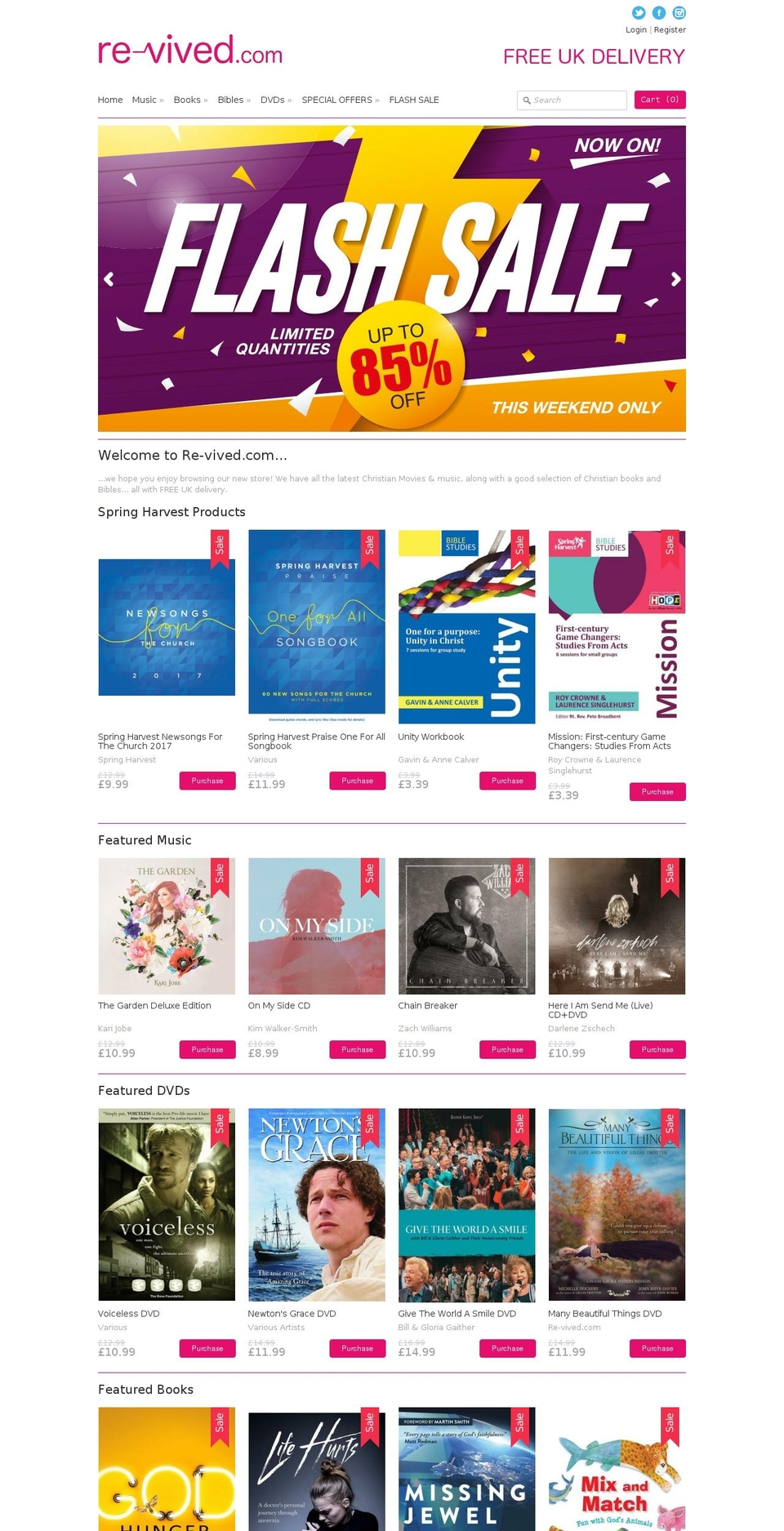 re-vived.com shopify website screenshot