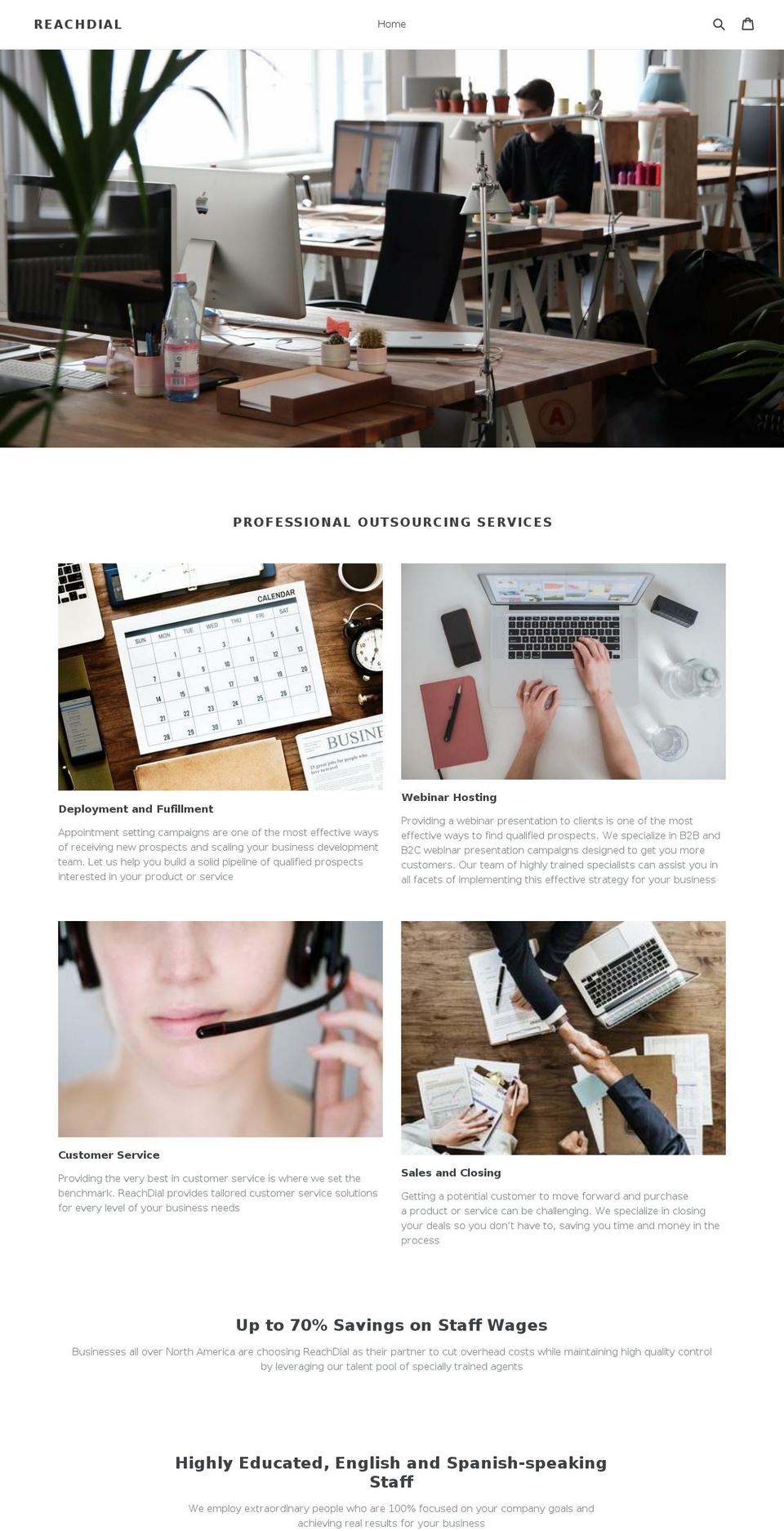 reachdial.com — Shopify storefront screenshot