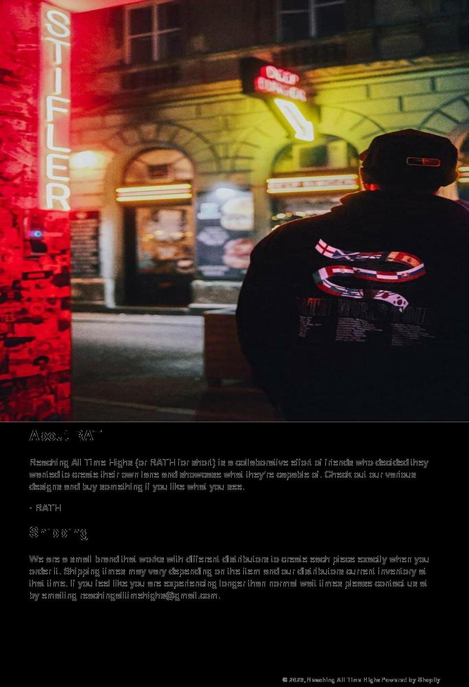 reachingalltimehighs.com shopify website screenshot