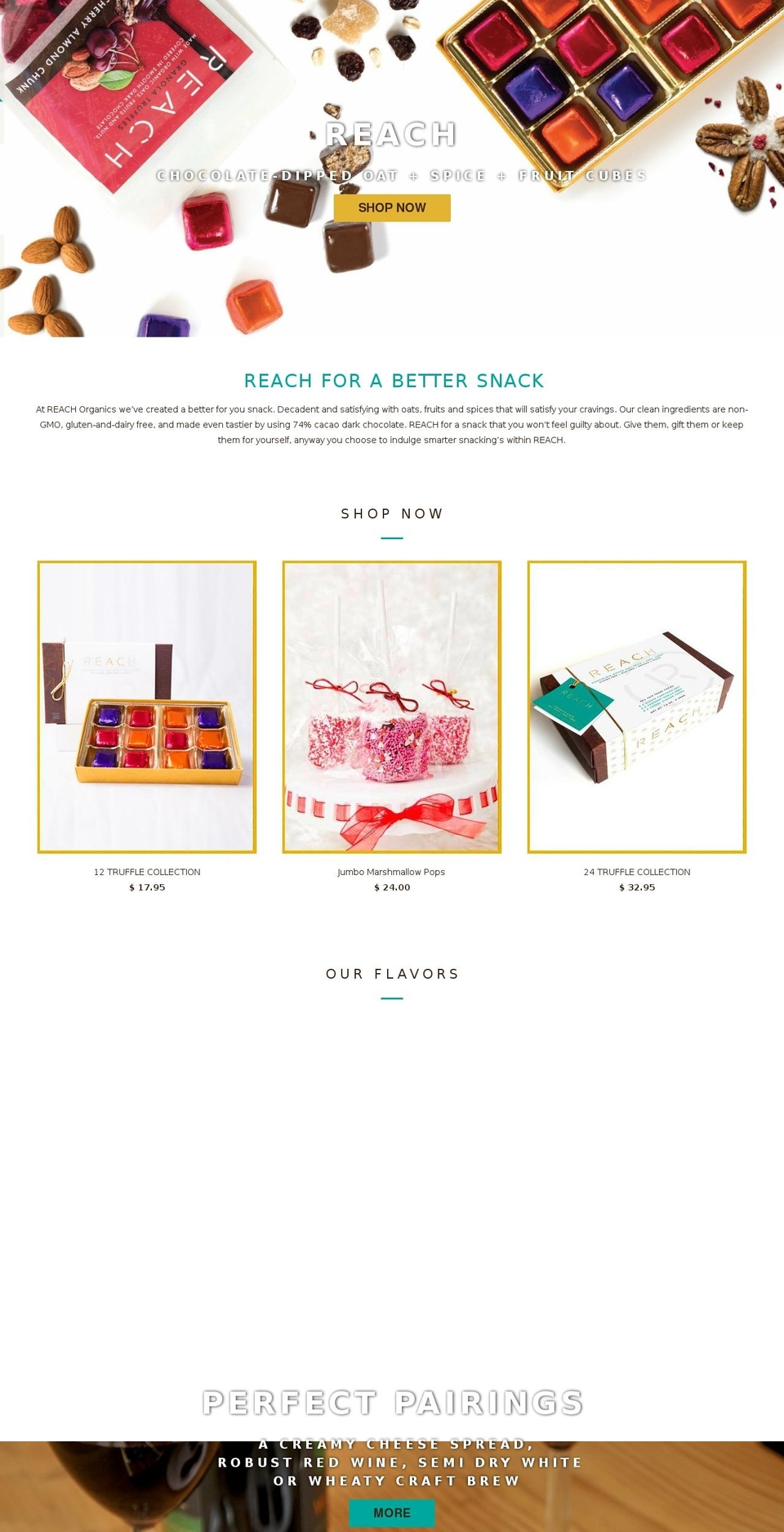 reachsnacks.com — Shopify storefront screenshot