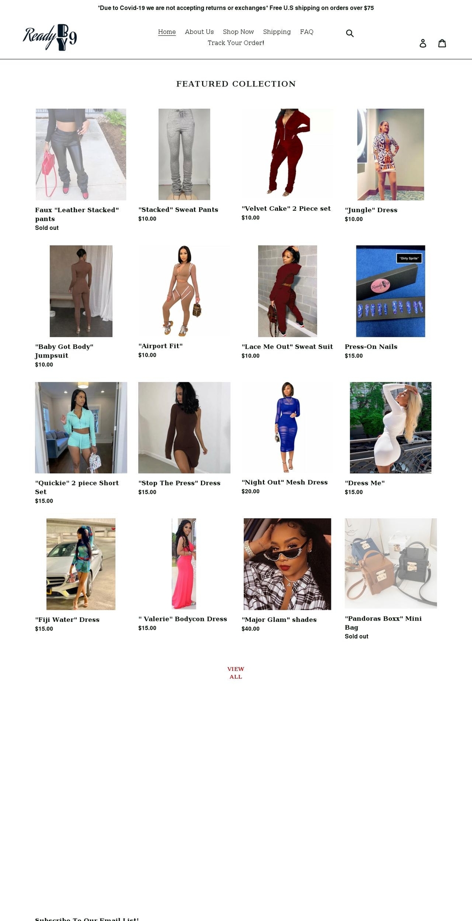 readyby9.com shopify website screenshot