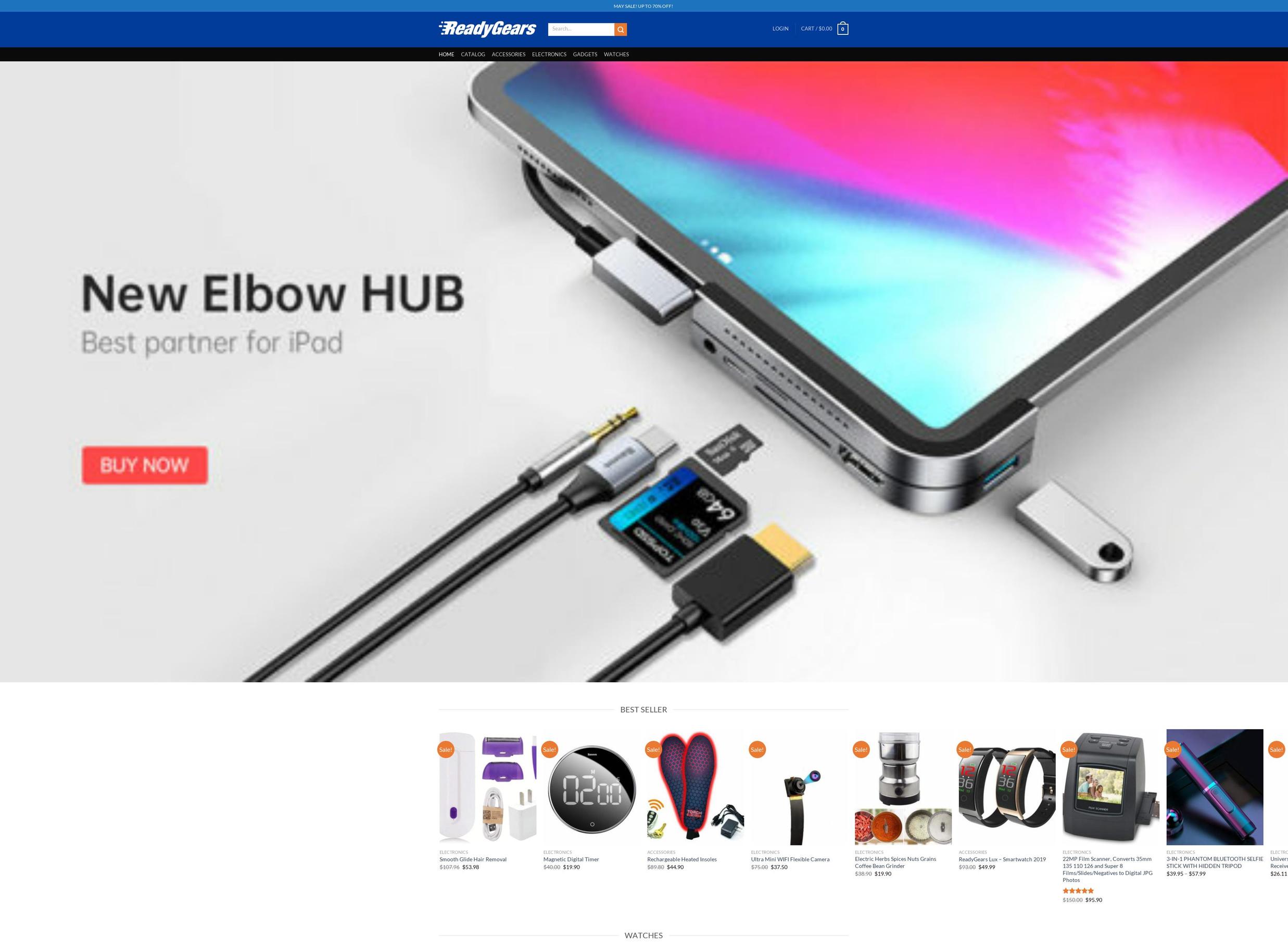 readygears.com — Shopify storefront screenshot