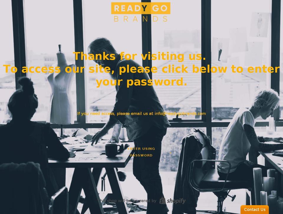 readygobrands.com — Shopify storefront screenshot
