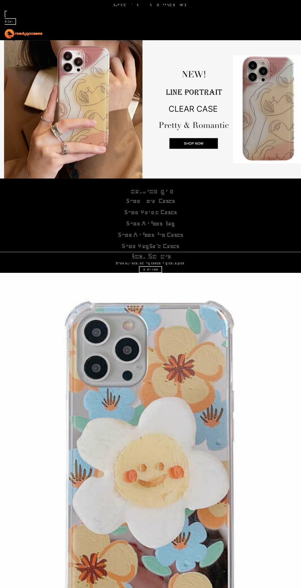 readygocases.com shopify website screenshot