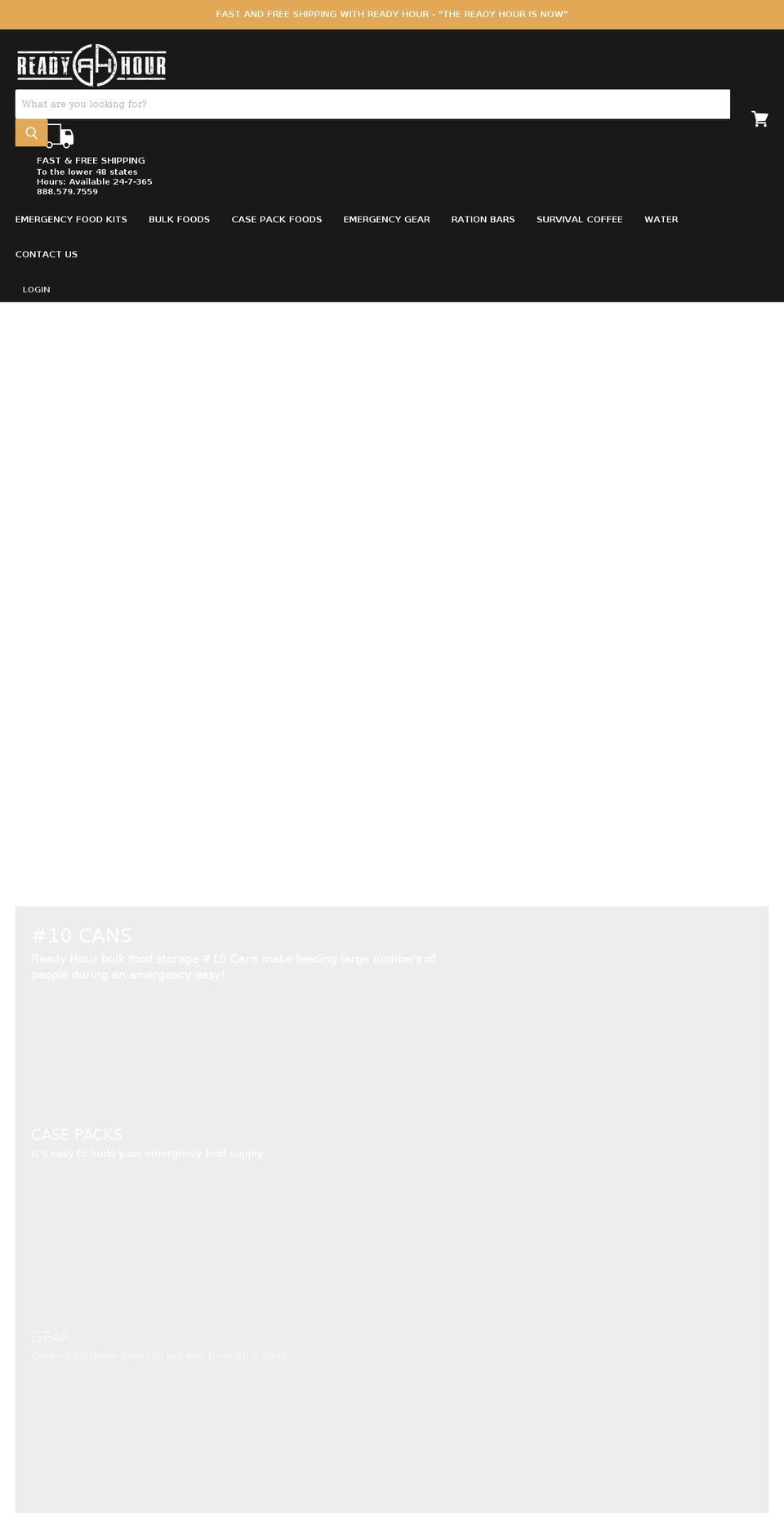 readyhour.com shopify website screenshot