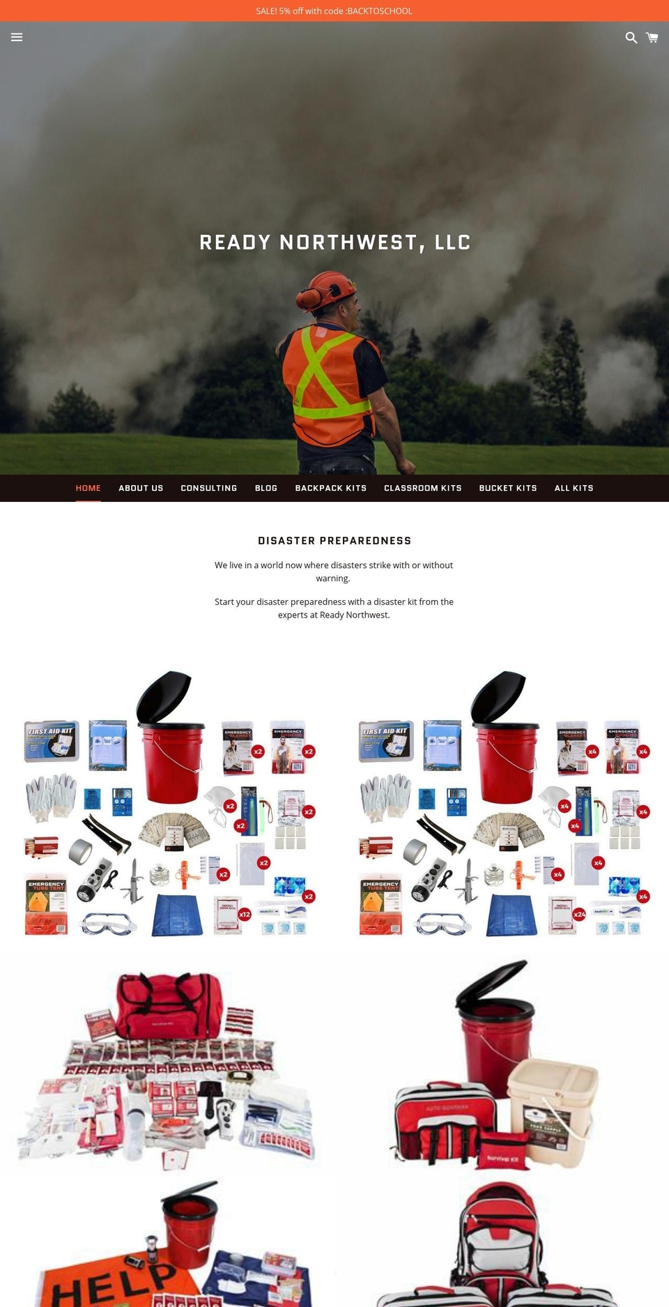 readynorthwest.com — Shopify storefront screenshot