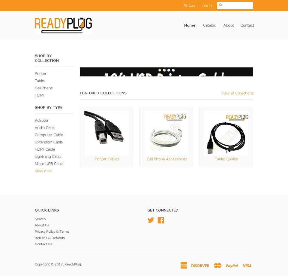 readyplug.com shopify website screenshot