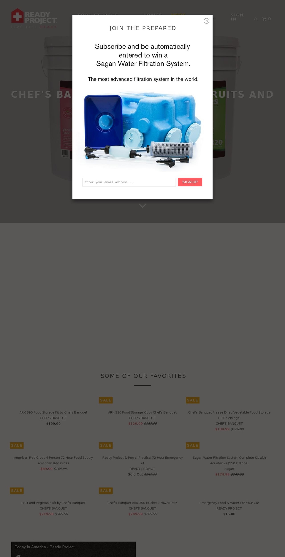 readyproject.com shopify website screenshot