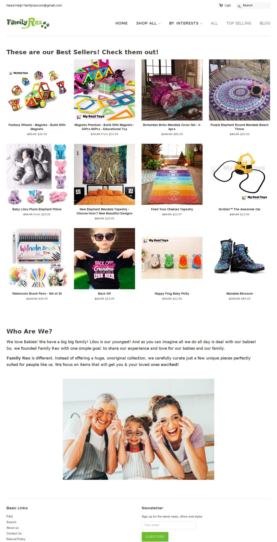 ThemeX Shopify theme site example readyset.deals