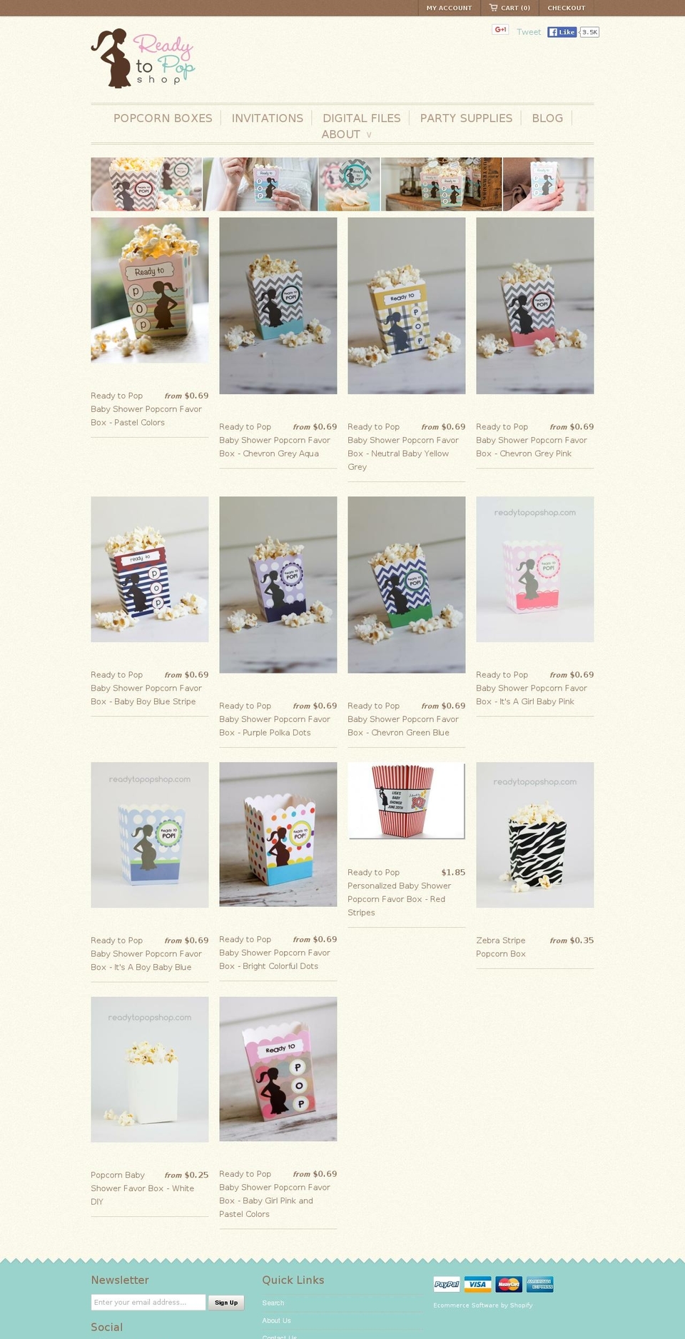 readytopopshop.com shopify website screenshot