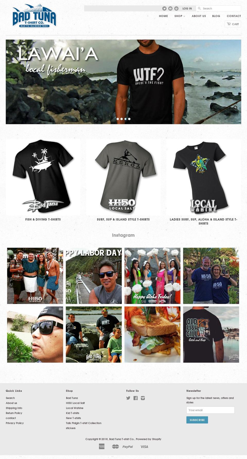 SG of BAD TUNA COMPANY THEME Shopify theme site example readytosup.com