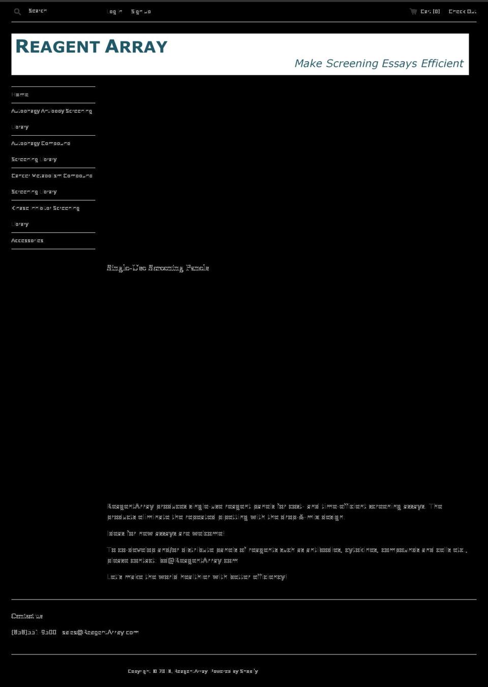 reagentarray.com — Shopify storefront screenshot