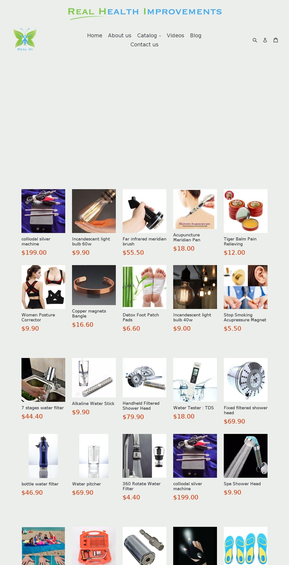 real-hi.com shopify website screenshot