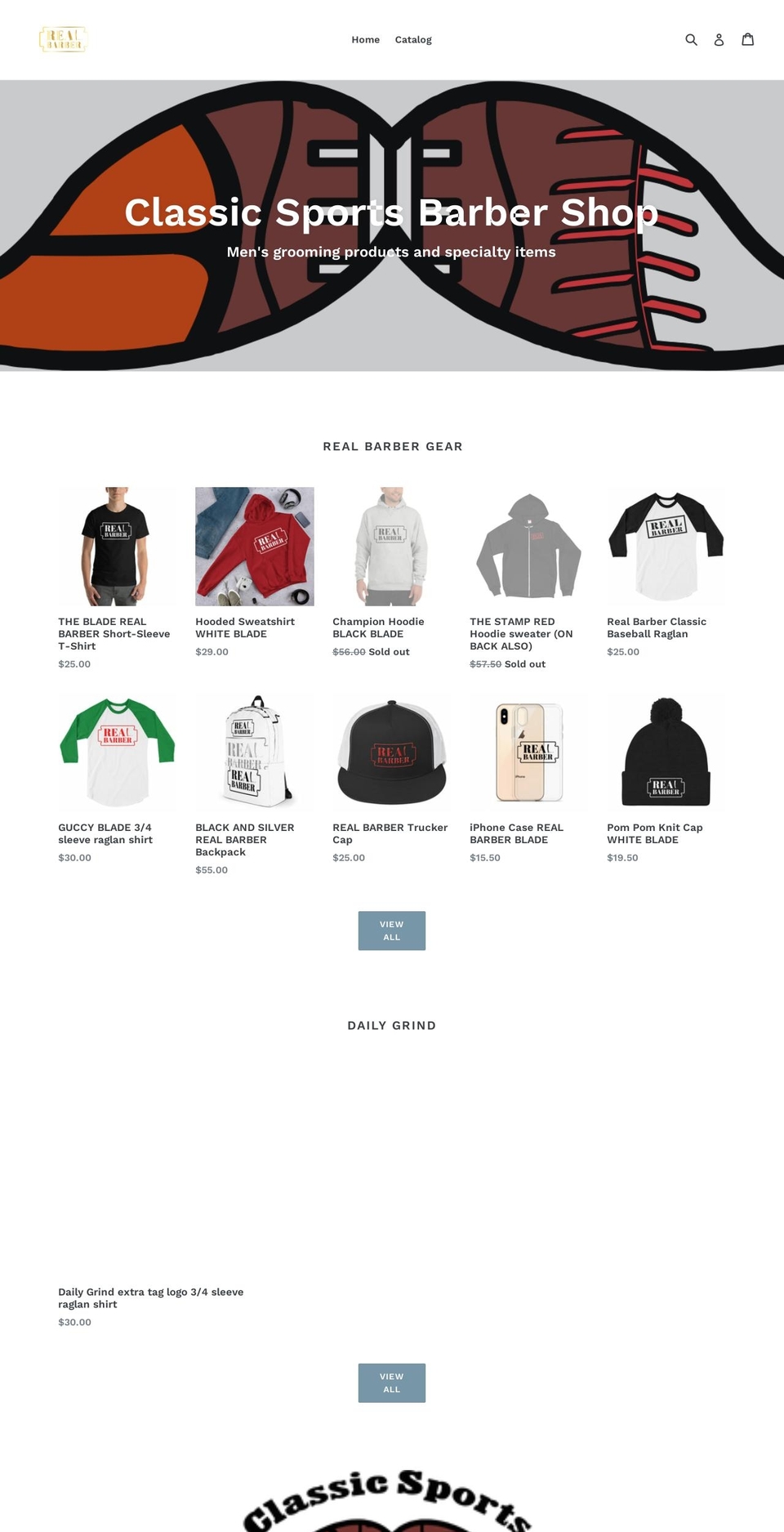 realbarbergear.com — Shopify storefront screenshot