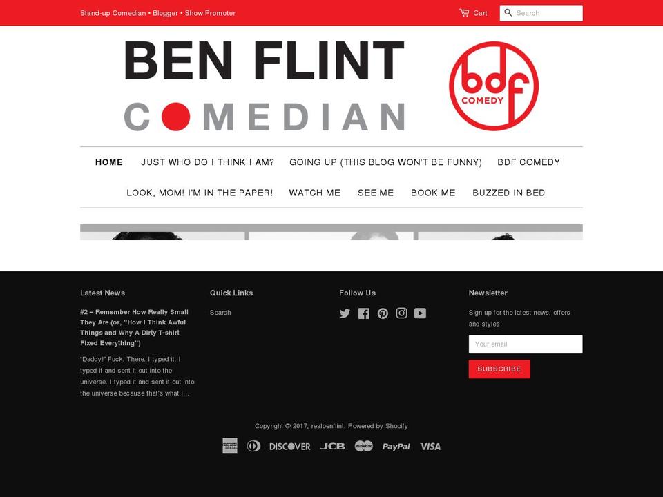 realbenflint.com shopify website screenshot