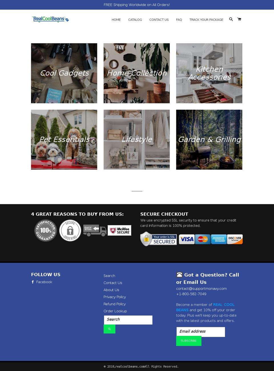 best-theme-design Shopify theme site example realcoolbeans.com