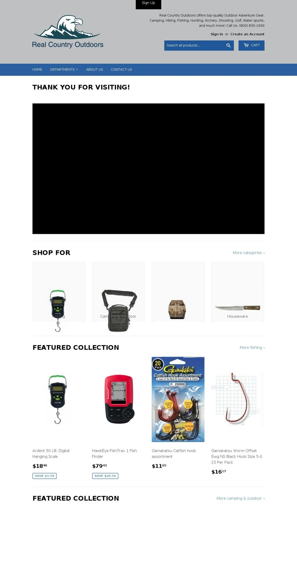realcountryoutdoors.com — Shopify storefront screenshot