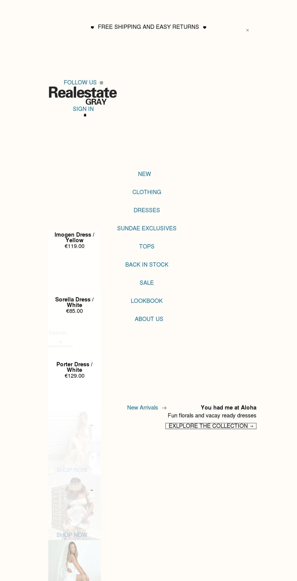 realestategray.com shopify website screenshot