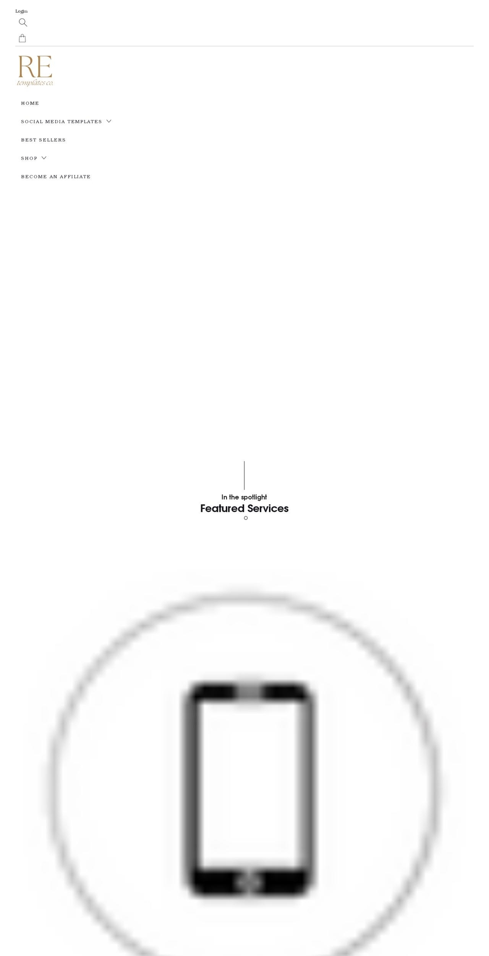 realestatetemplatesco.com shopify website screenshot