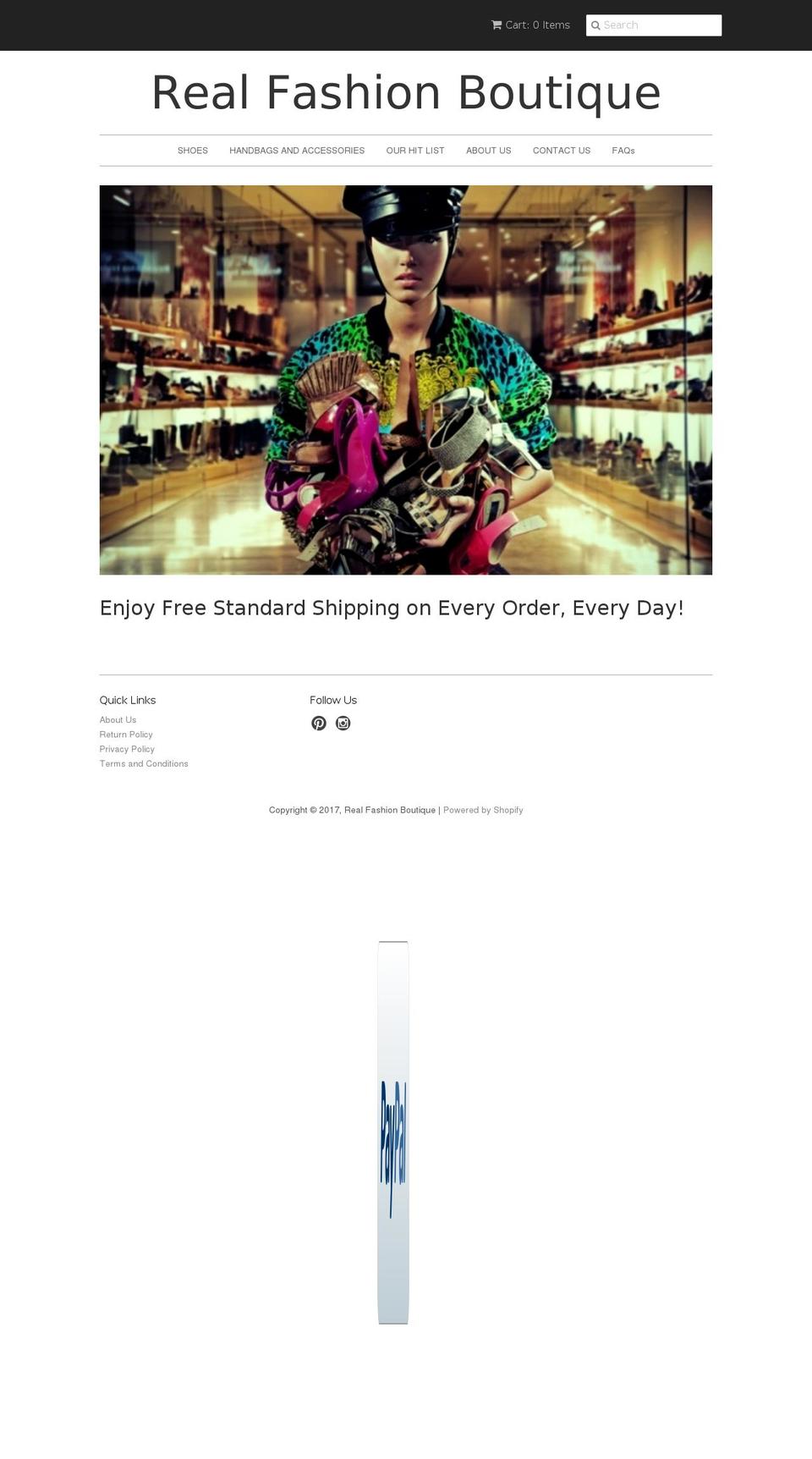 realfashionboutique.com shopify website screenshot