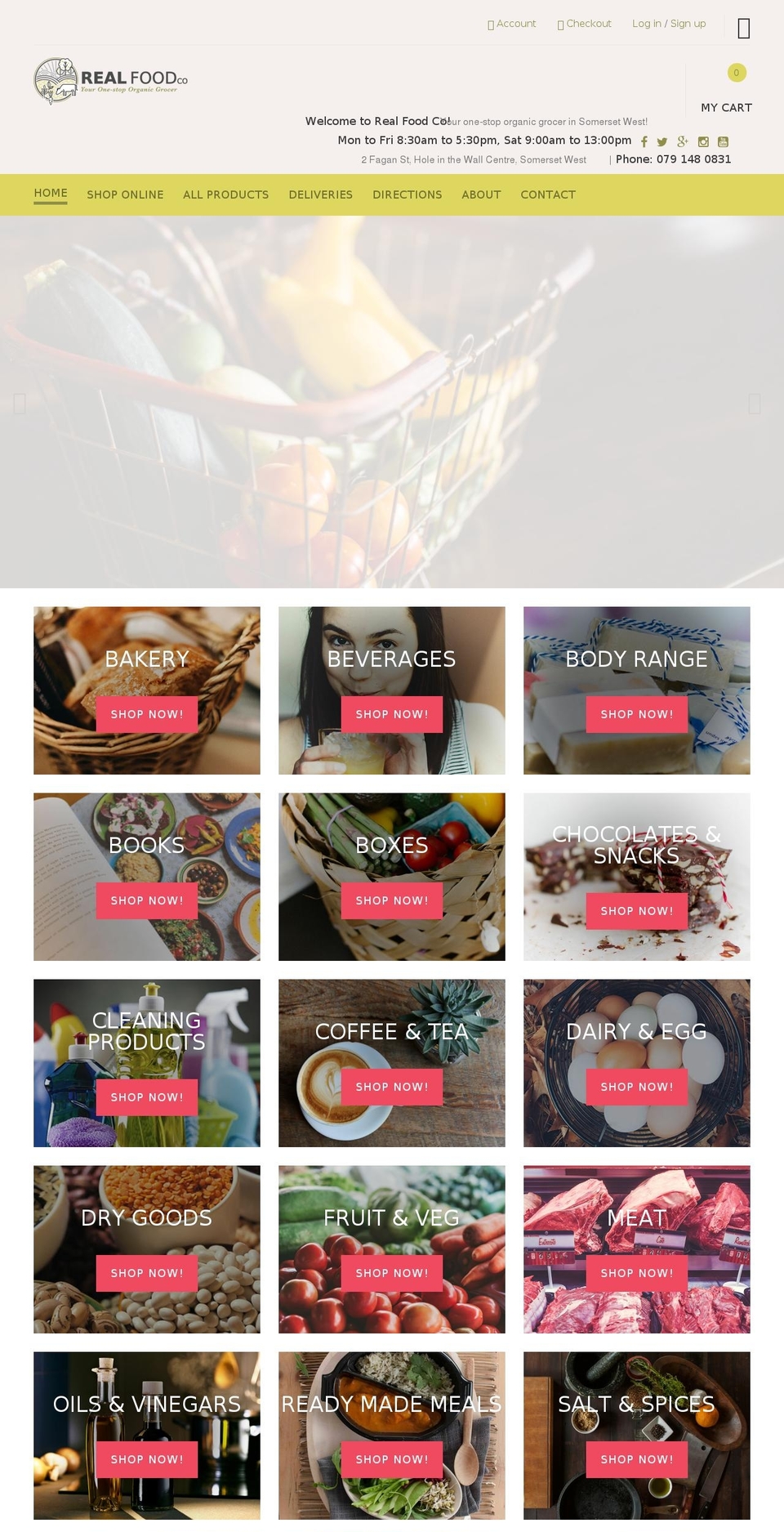 YourStore Shopify theme site example realfoodco.co.za