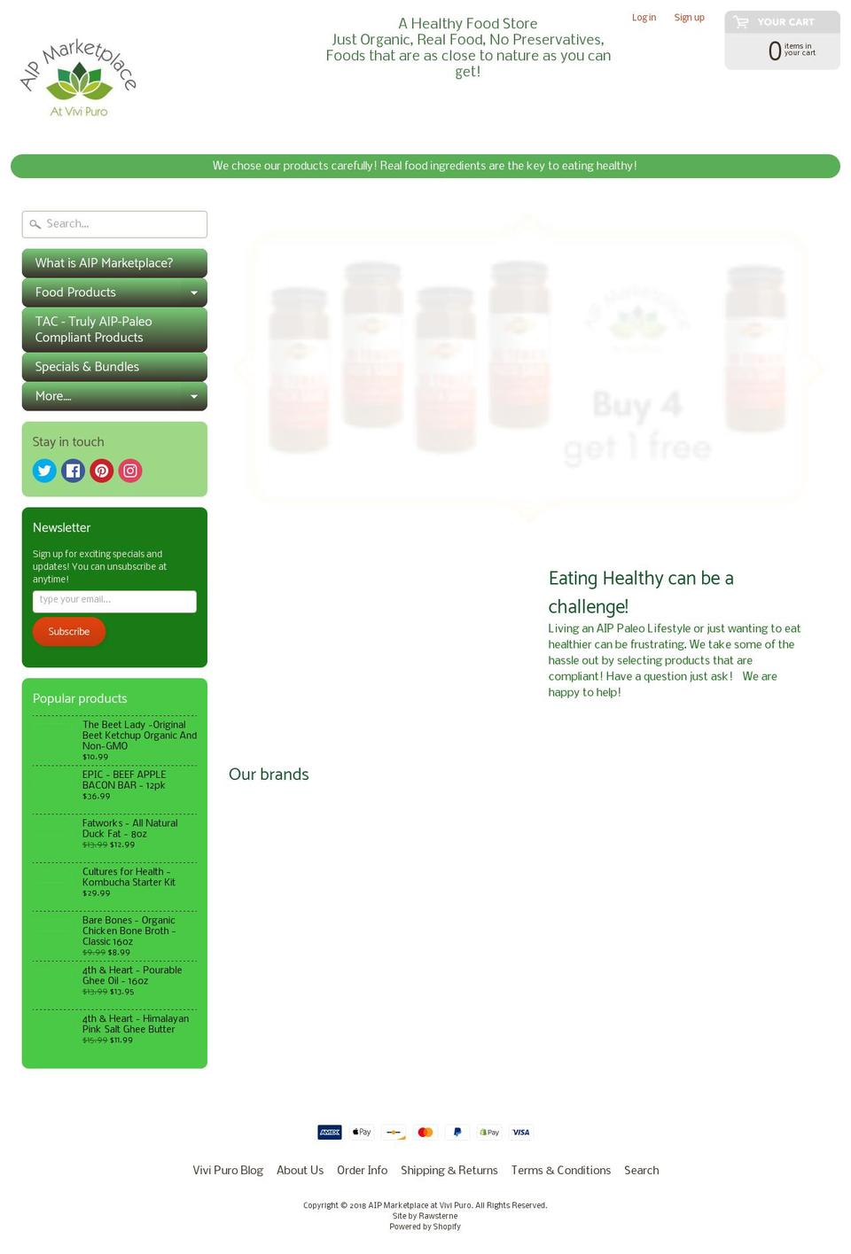 realfoodmarketplace.com — Shopify storefront screenshot