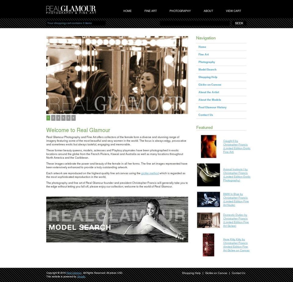 realglamour.com — Shopify storefront screenshot