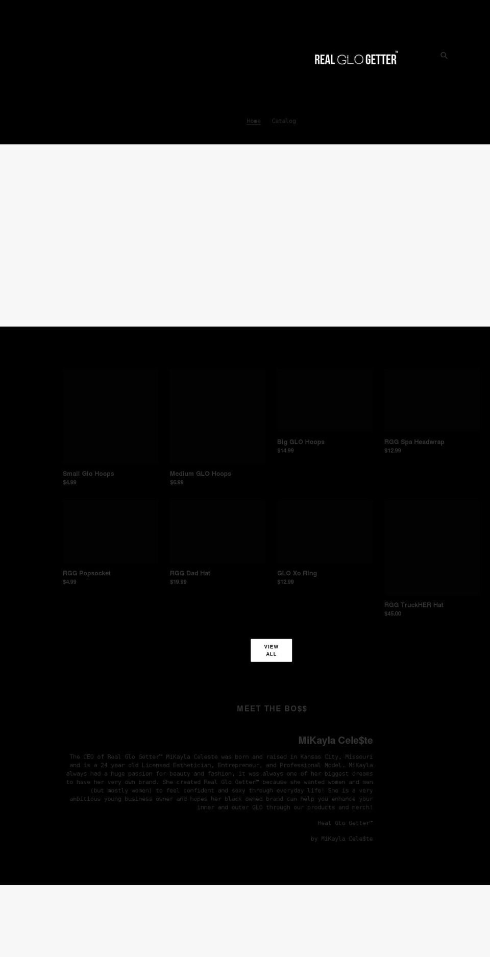 realglogetter.com shopify website screenshot