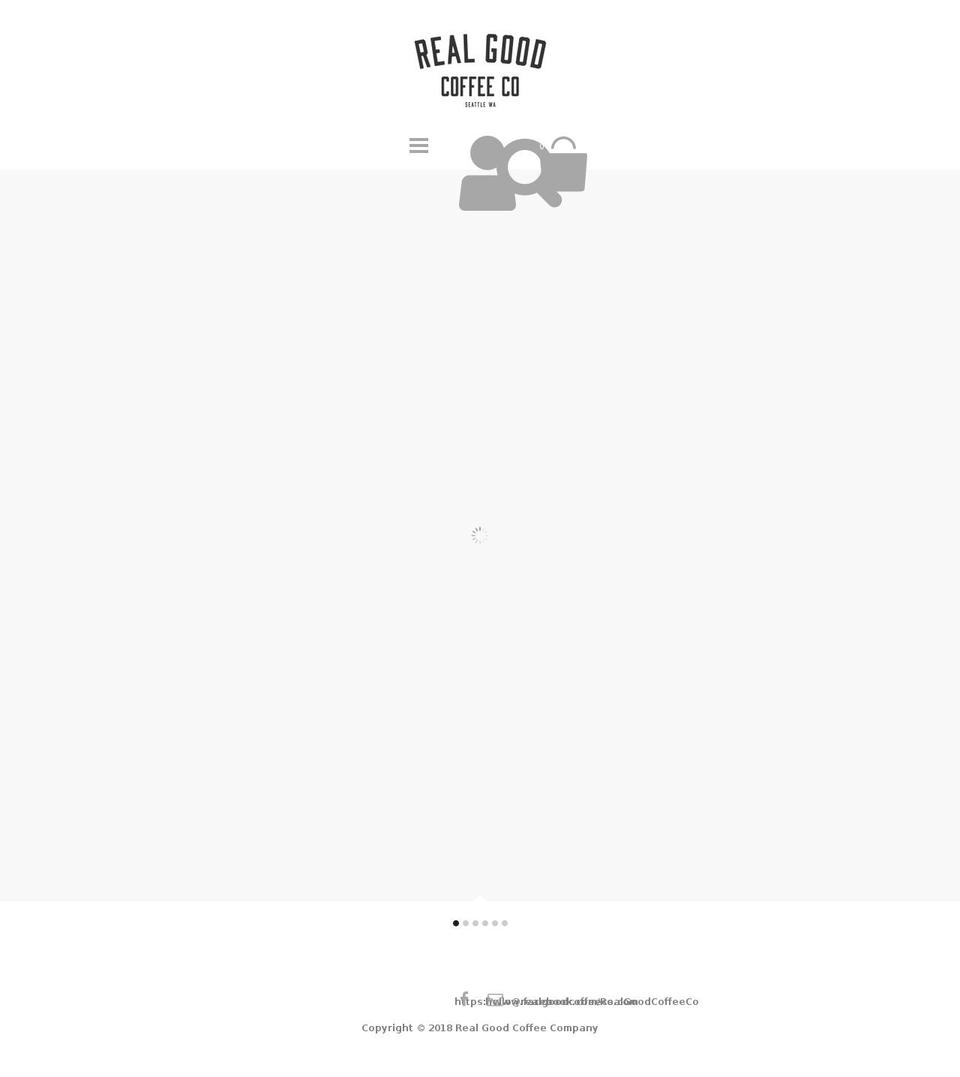 realgoodcoffeco.com — Shopify storefront screenshot