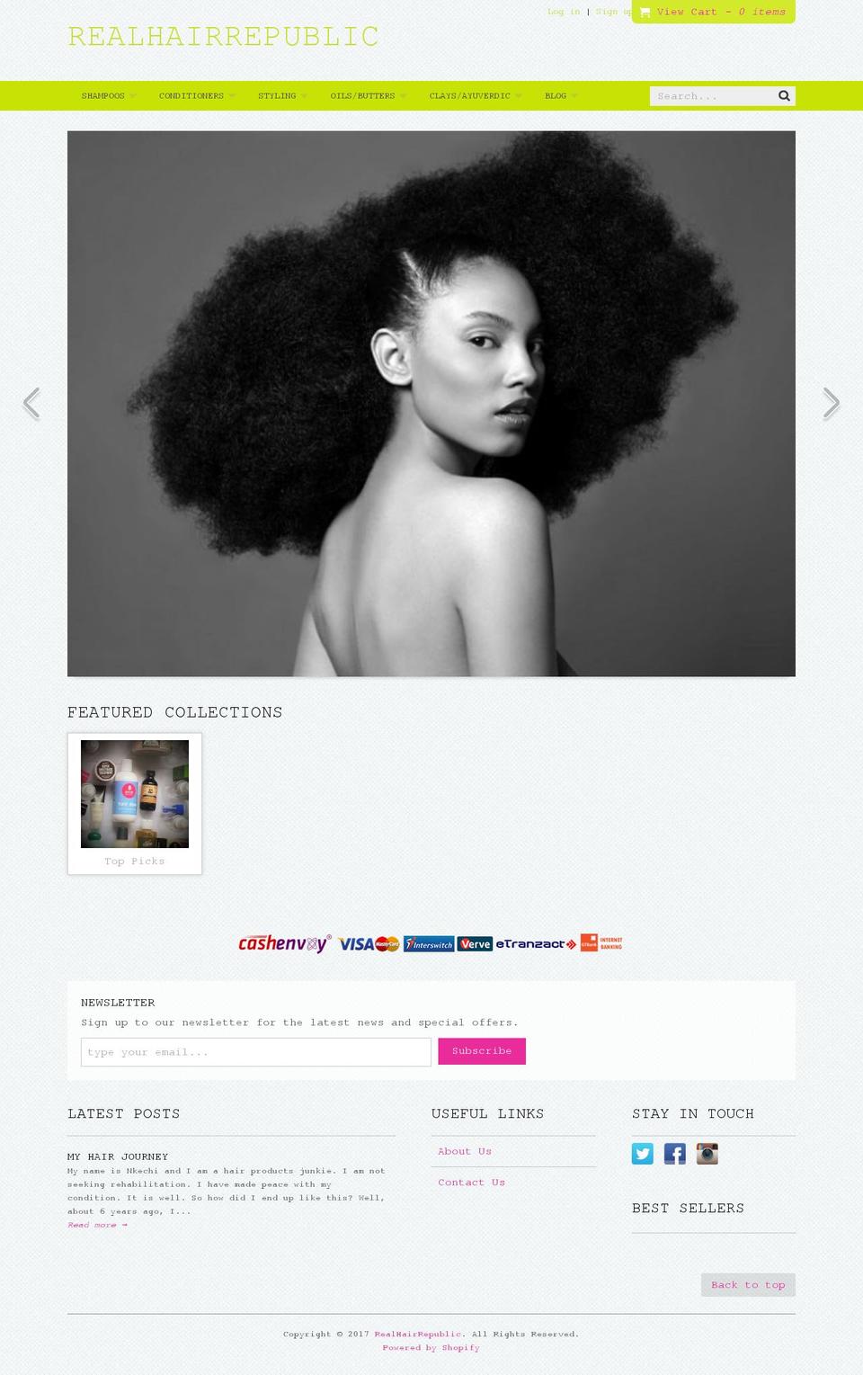 realhairrepublic.com shopify website screenshot