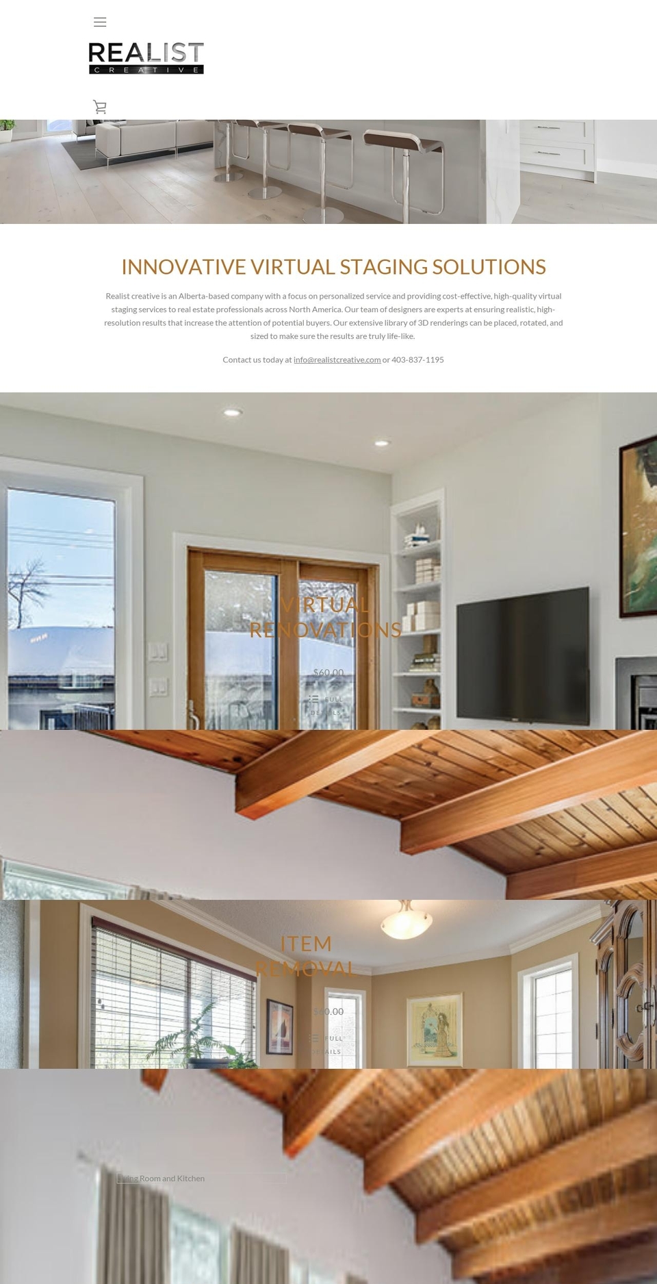 realistcreative.com — Shopify storefront screenshot