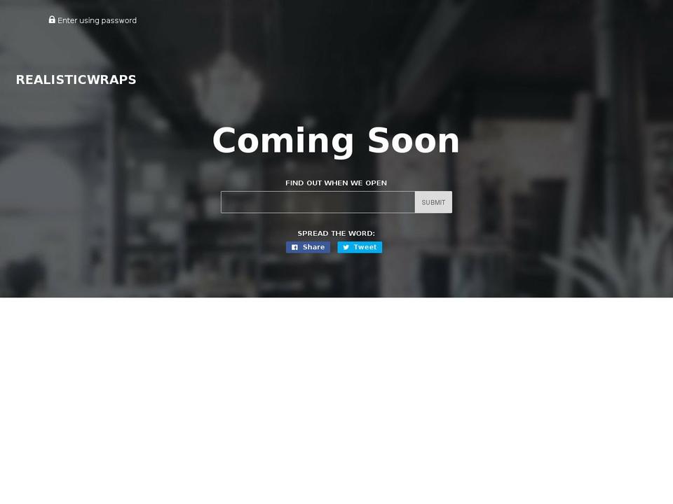 realisticwraps.myshopify.com shopify website screenshot