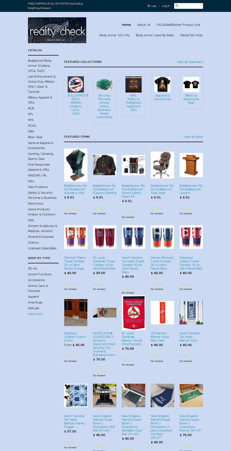 realitycheckxtreme.com shopify website screenshot