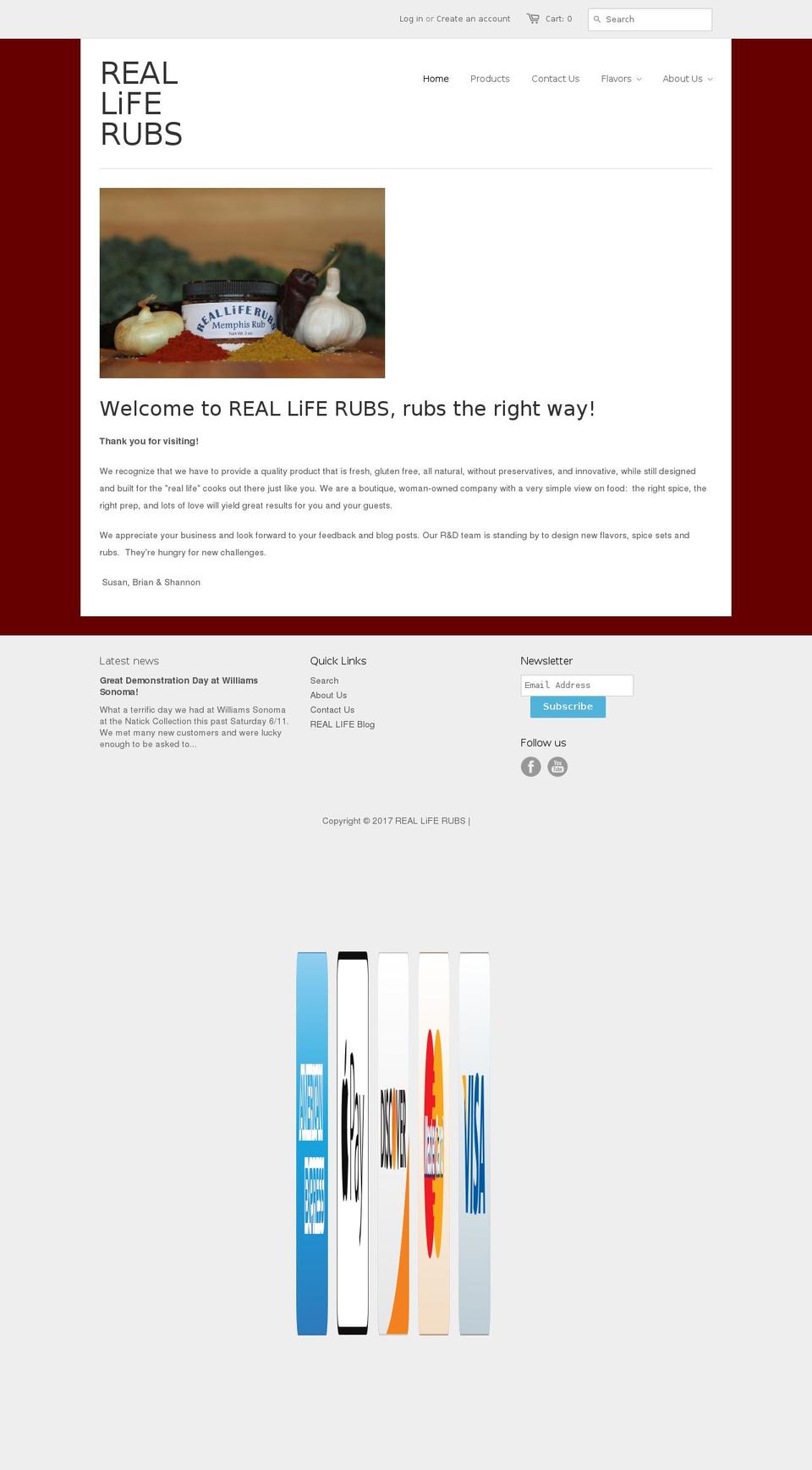 realliferubs.net shopify website screenshot
