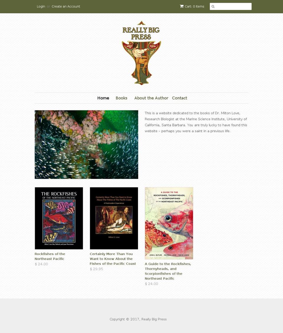 reallybigpress.com shopify website screenshot