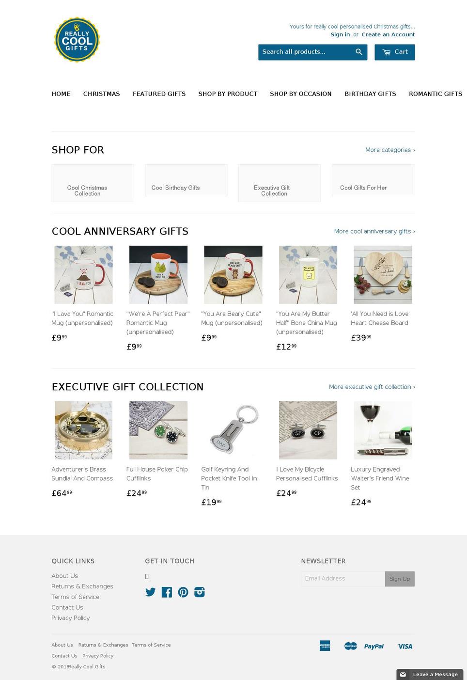 reallycoolgifts.store shopify website screenshot