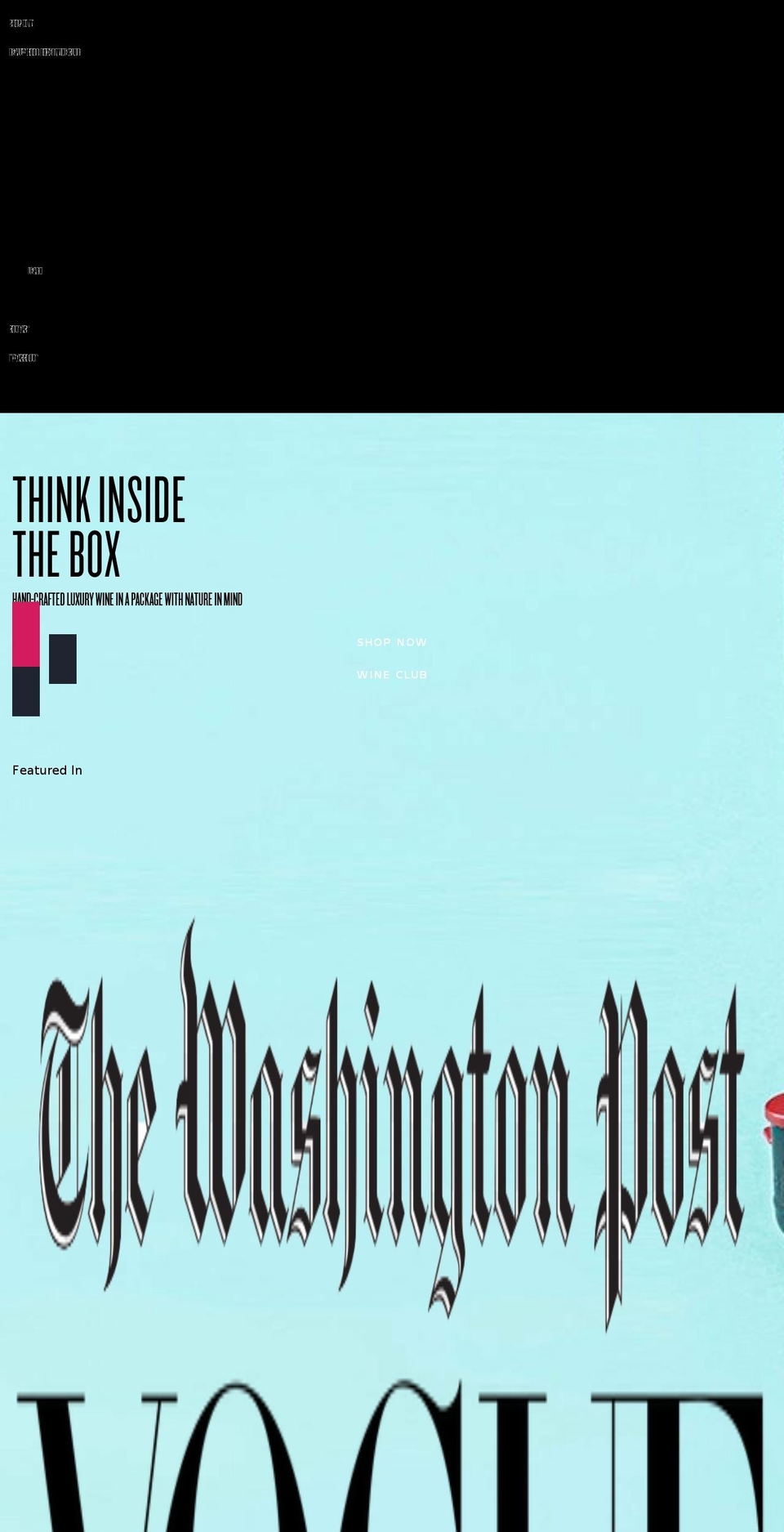 reallygoodboxedwine.com shopify website screenshot