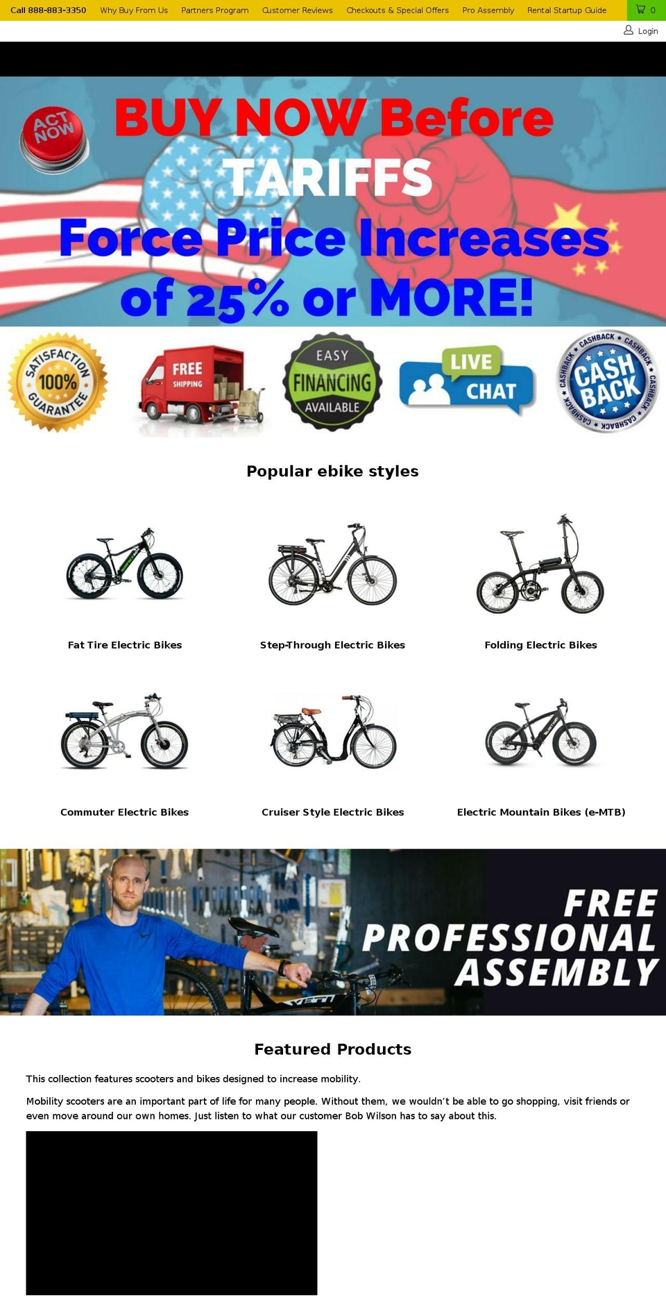 OOTS Support Shopify theme site example reallygoodebikes.com