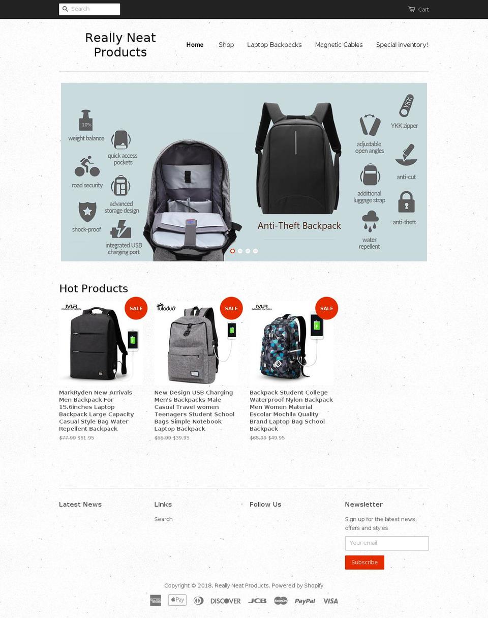 reallyneatproducts.com — Shopify storefront screenshot