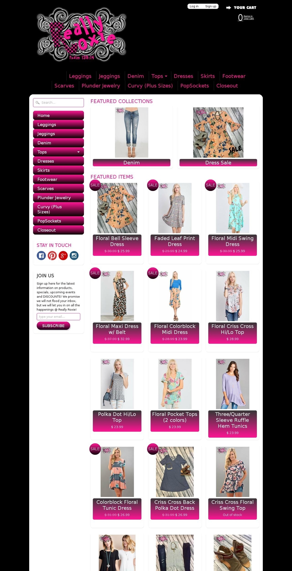 reallyroxie.com shopify website screenshot