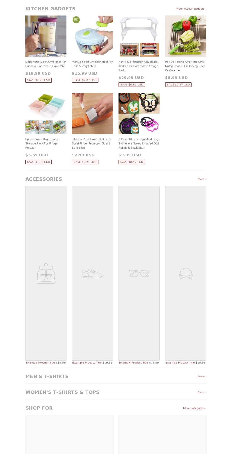 reallyusefulstore.com — Shopify storefront screenshot