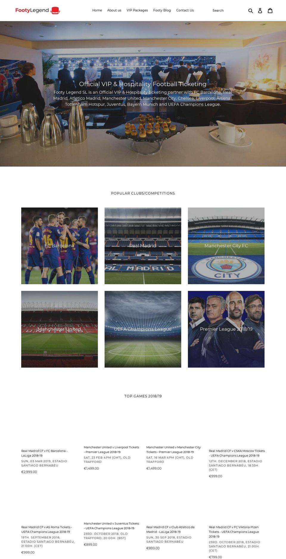 realmadrid-tickets.com shopify website screenshot