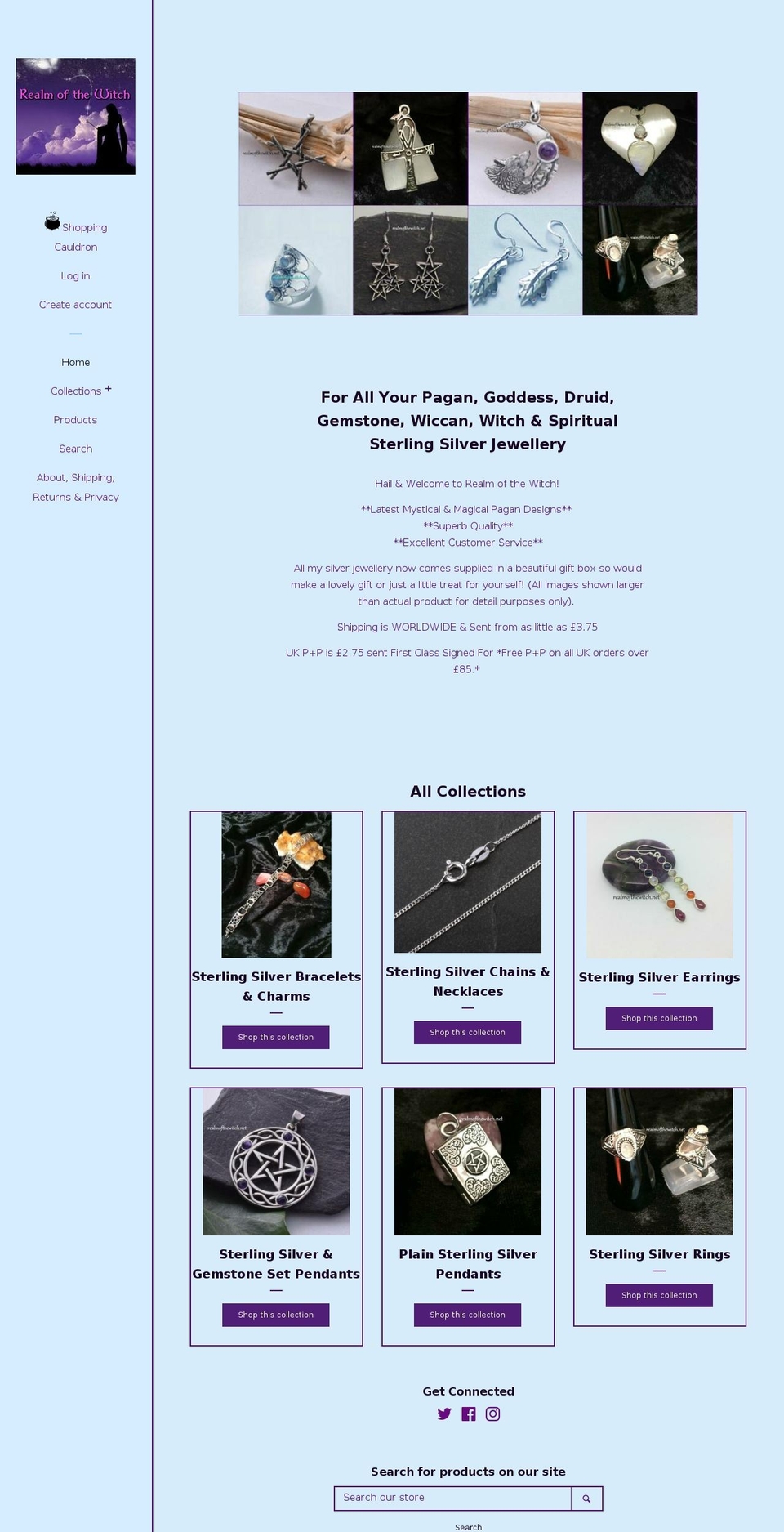realmofthewitch.net shopify website screenshot