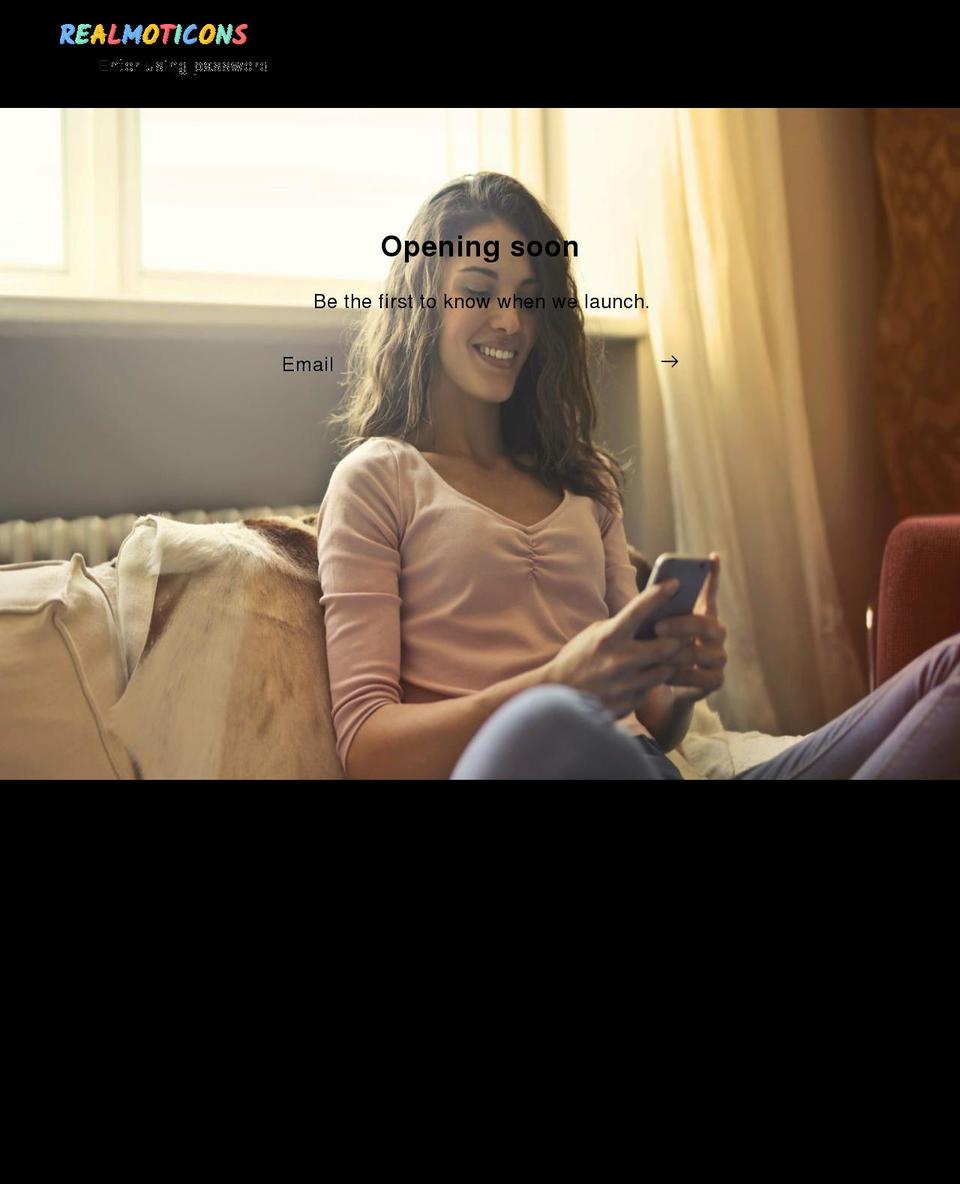 realmoticons.com shopify website screenshot