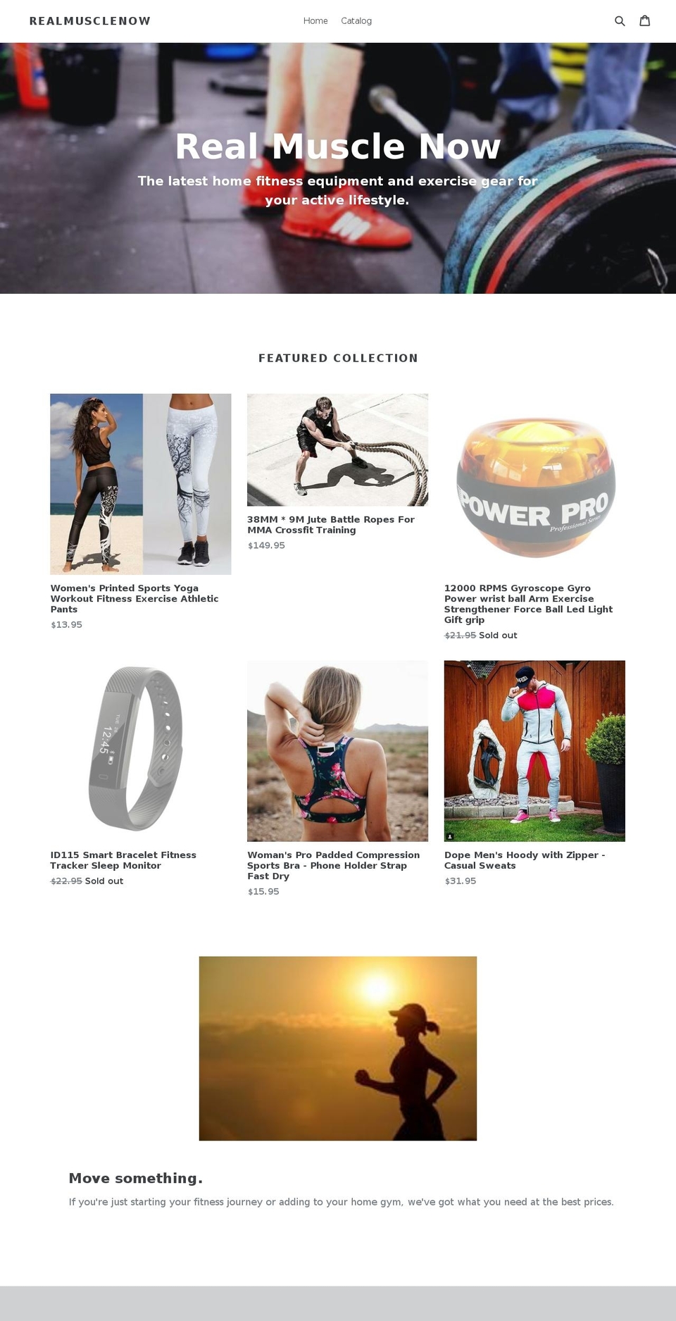 realmusclenow.com — Shopify storefront screenshot