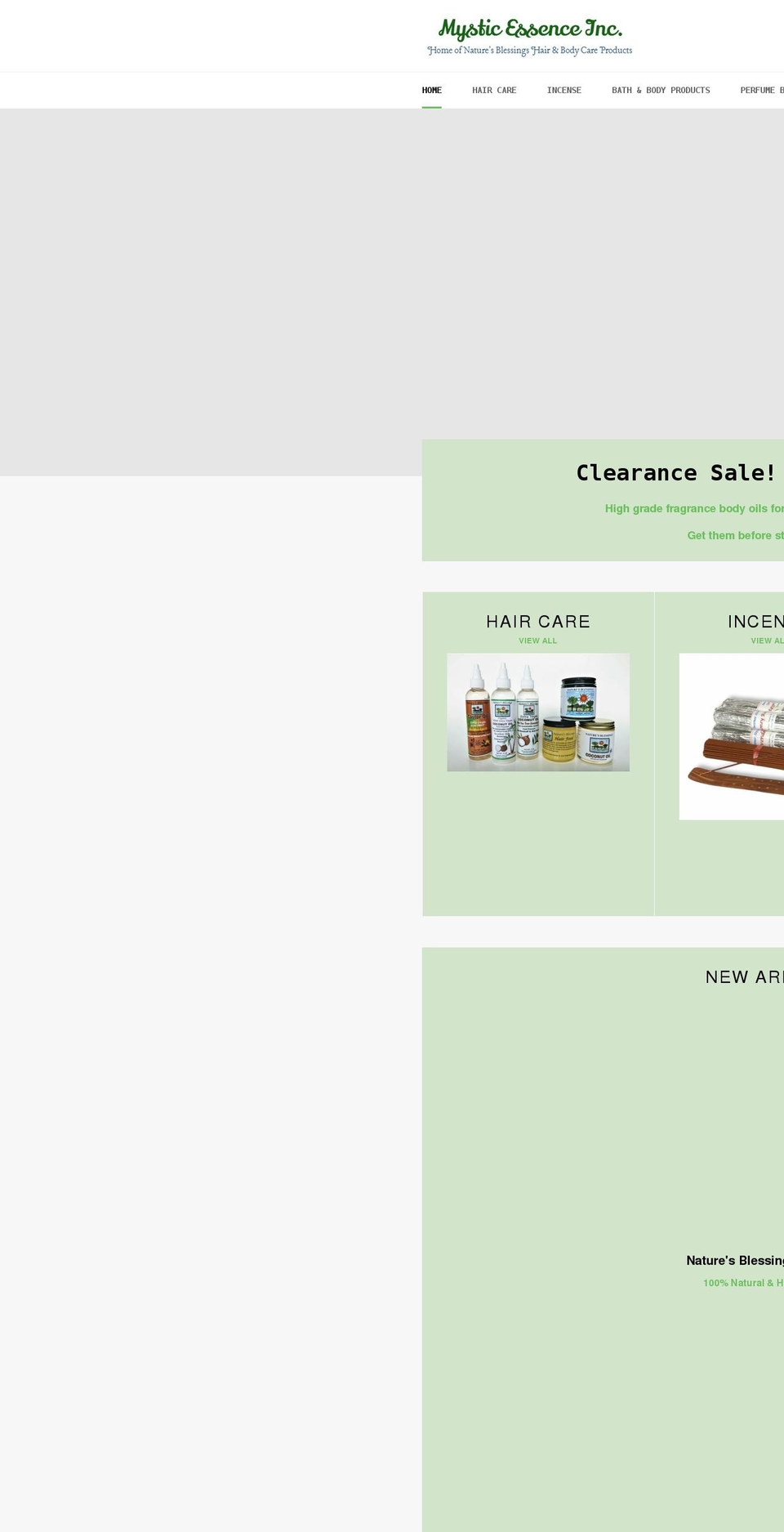 realnaturesblessings.com shopify website screenshot
