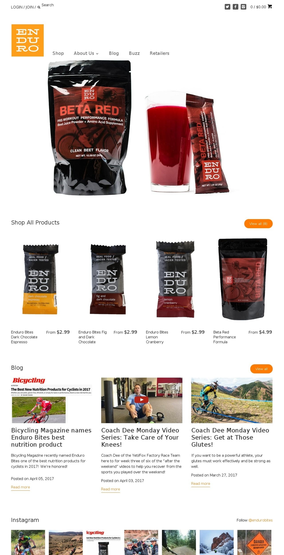 realracefood.com shopify website screenshot