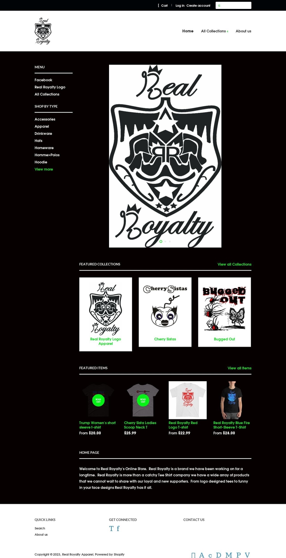 Store Theme Shopify theme site example realroyaltyapparel.com