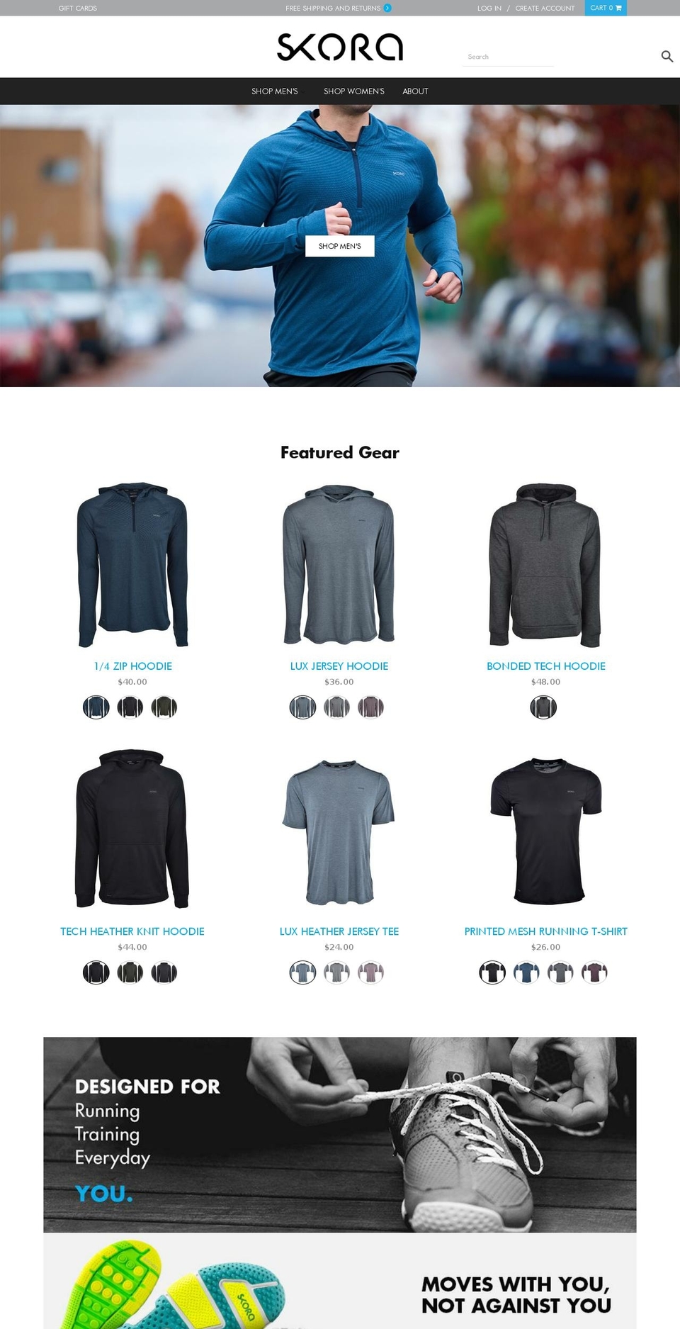 Design Shopify theme site example realrunningshoes.com