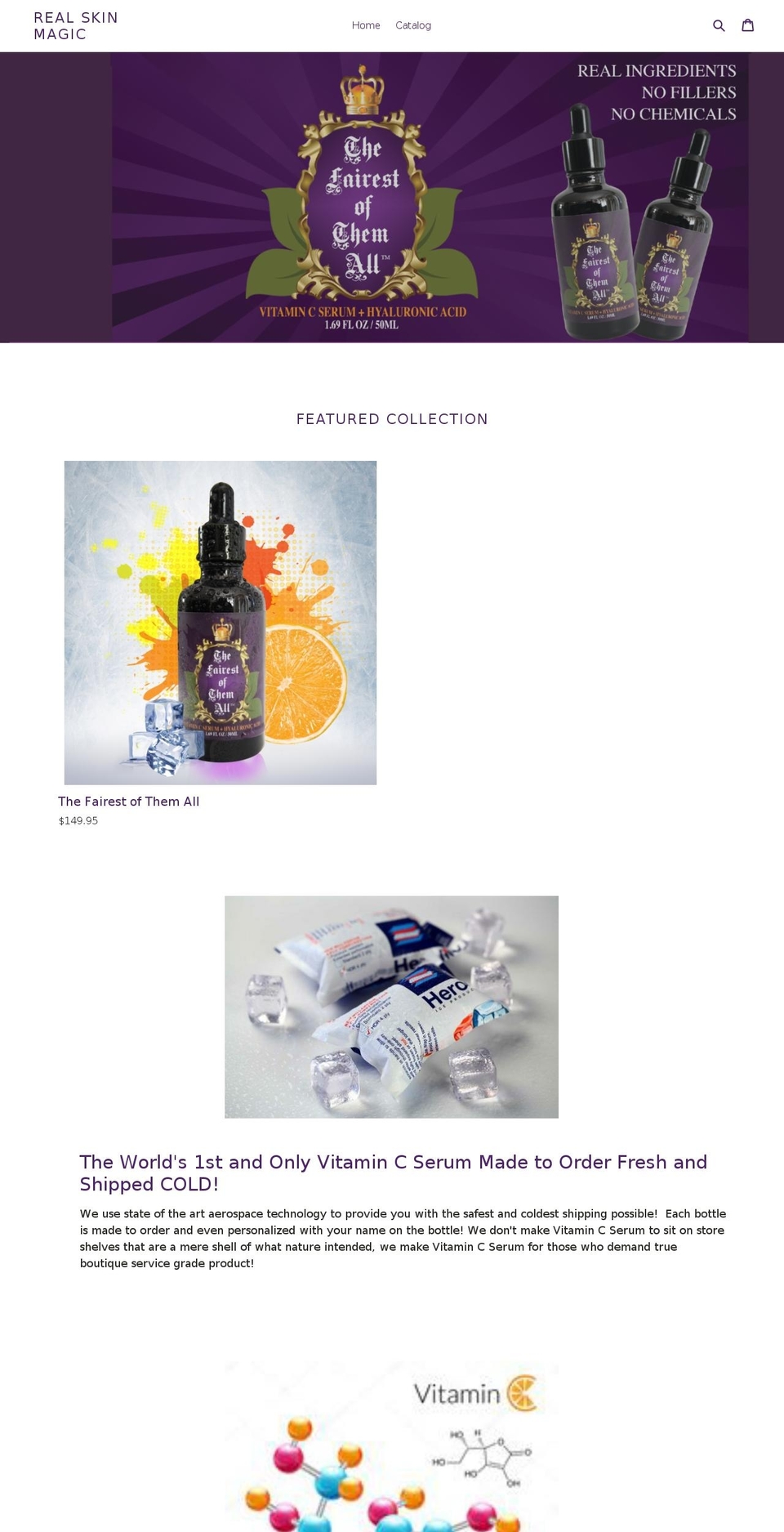realskinmagic.com — Shopify storefront screenshot
